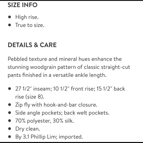 3.1 Phillip Lim Jacquard Crop Pants • Size 0 - Picture 8 of 8